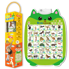 Load image into Gallery viewer, 動物有聲掛圖(中英台3種語言+精選36種動物真實圖片+2首經典律動性兒歌+互動問答遊戲)