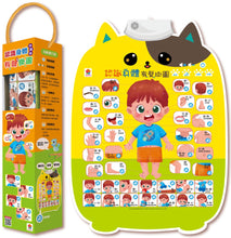 Load image into Gallery viewer, 認識身體有聲掛圖(中英台3種語言+24個身體部位+14個情緒與動作+2首律動性兒歌+互動問答遊戲)