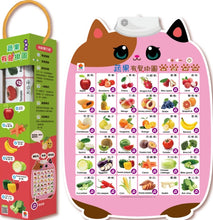 Load image into Gallery viewer, 蔬果有聲掛圖(中英台3種語言+36種蔬果真實圖片+2首律動性兒歌+互動問答遊戲)